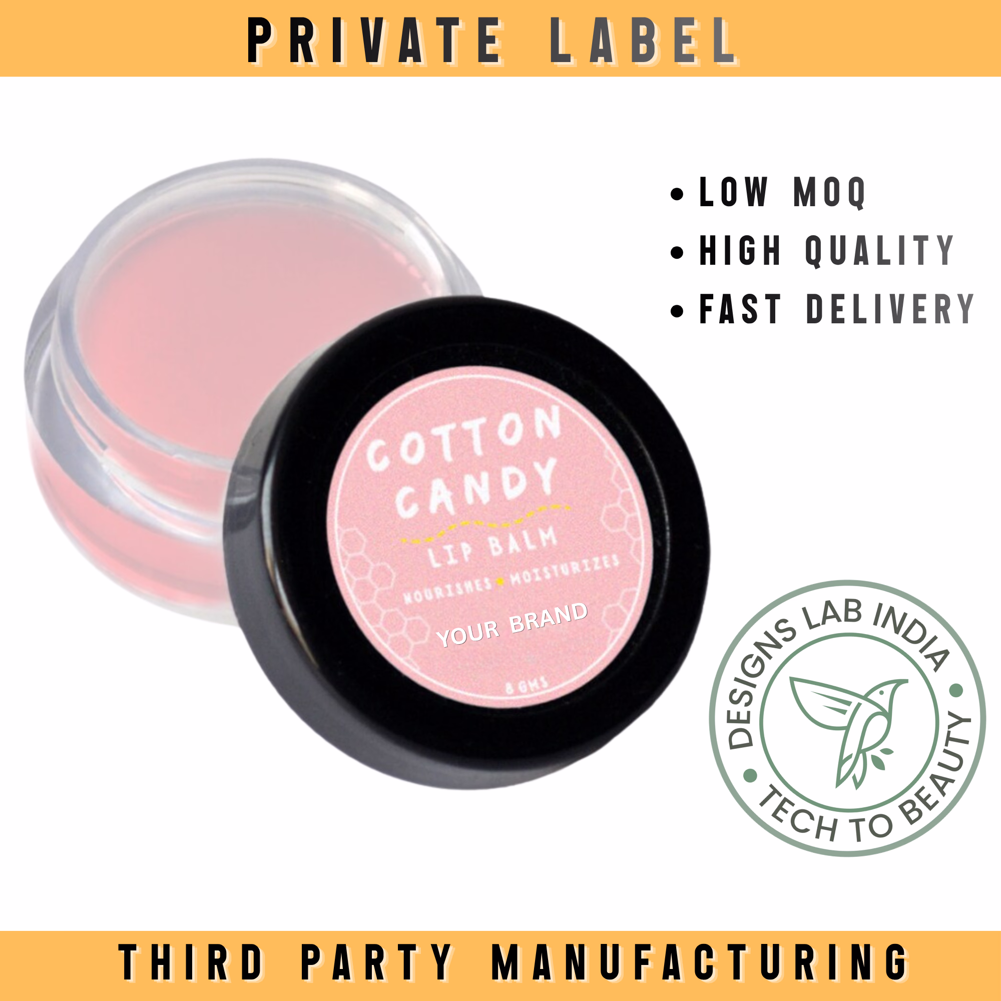 Cotton Candy Lip Balm